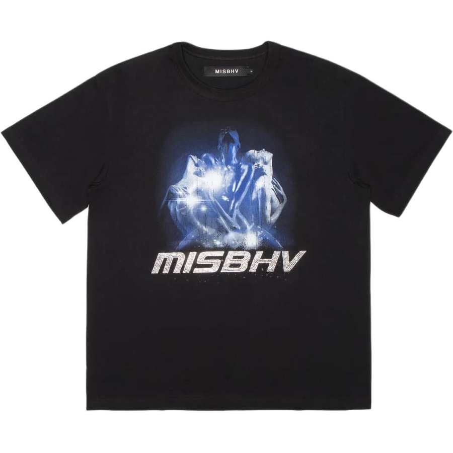 Misbhv T Shirts Men's Black Crew Neck