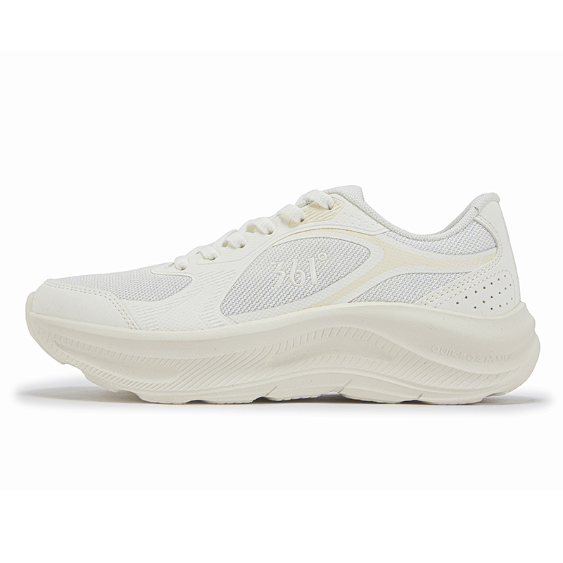 361° Star Leap Cushioning Breathable Rebound Low top Casual Running Shoes Women's White