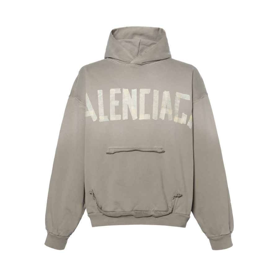Balenciaga Tape Type Ripped Pocket Hoodie