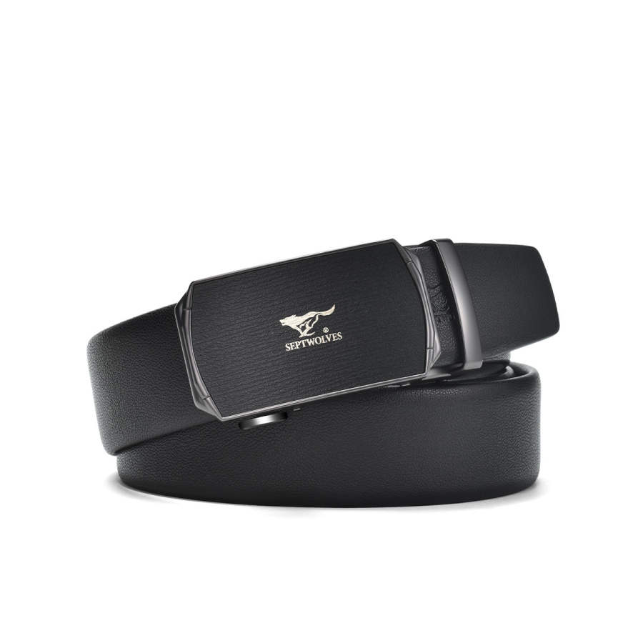 SEPTWOLVES SEPTWOLVES Cow Leather Belts Men's Width 3.5CM