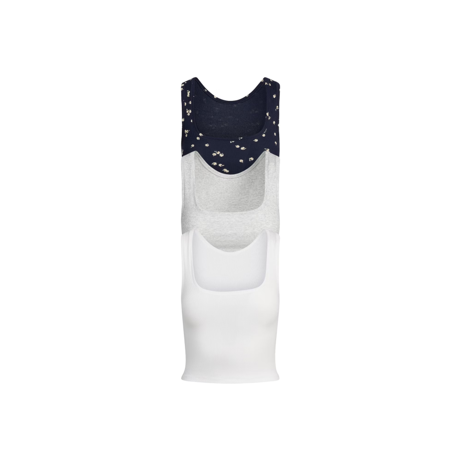 Skims Tank Tops Women's Navy Daisy Print/Marine Blue Daisy Print Moderate Other