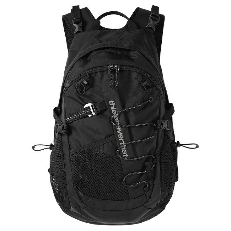 Thisisneverthat Nylon Backpack Unisex Black