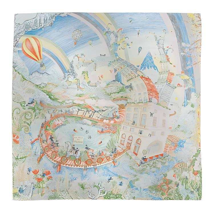 HERMES HERMES Silk Scarves Women's Multicolor