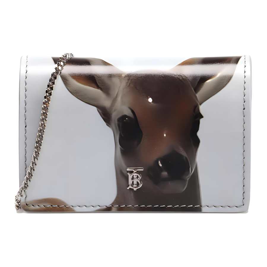 Burberry Calfskin Shoulder Bag, Crossbody Bag Women's White