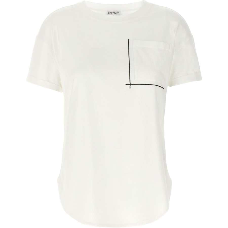Brunello Cucinelli Embellished Crewneck T Shirt