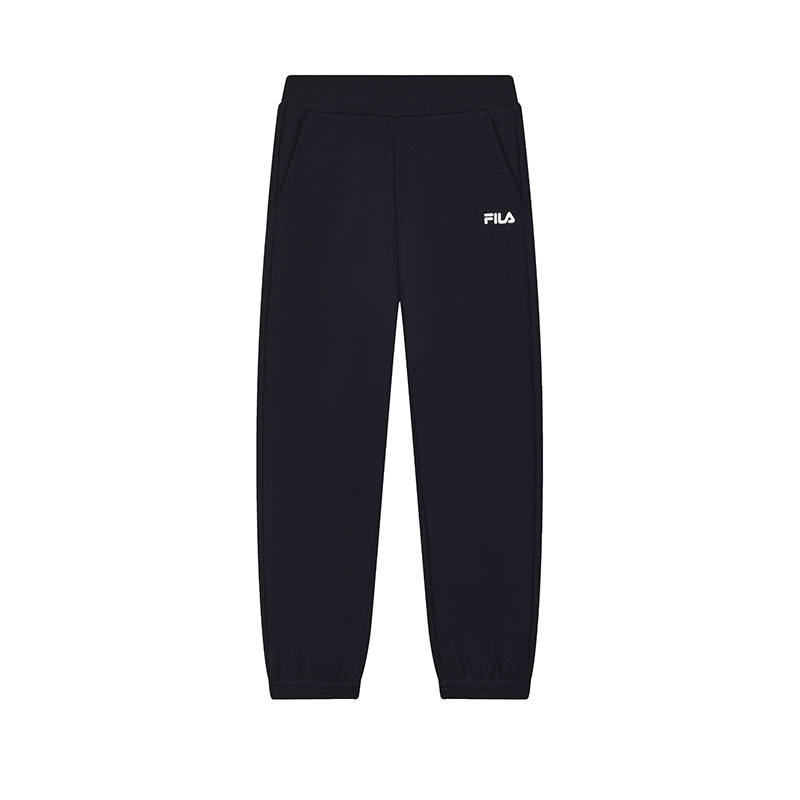 FILA Knitted Sweatpants Women's Legend Blue Moderate Straight Fit Pants
