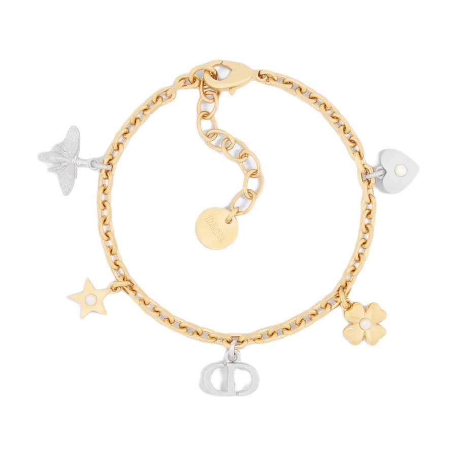 DIOR Gold Plated Bracelets Unisex Gold