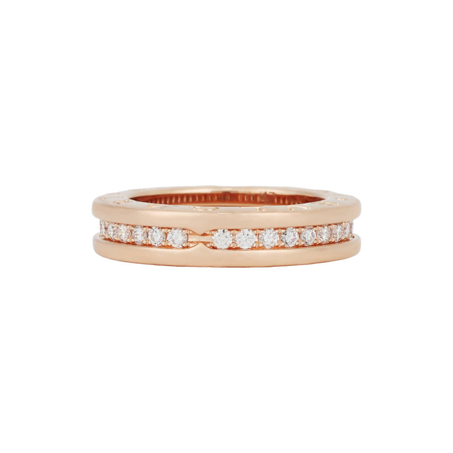 BVLGARI Karat Gold Rings Unisex Rose Gold