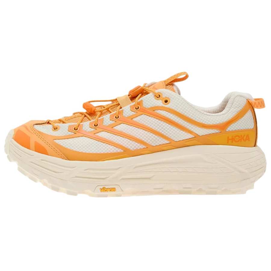 HOKA ONE ONE Mafate Three 2 Fabric Abrasion Resistant Low top Casual Running Shoes Unisex Pink Orange