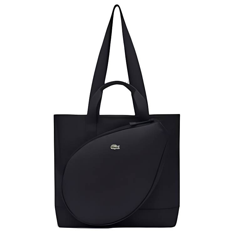 LACOSTE Fabric Tote Bag, Shopping Bag, Shoulder Bag, Handbag Unisex Midnight Blue