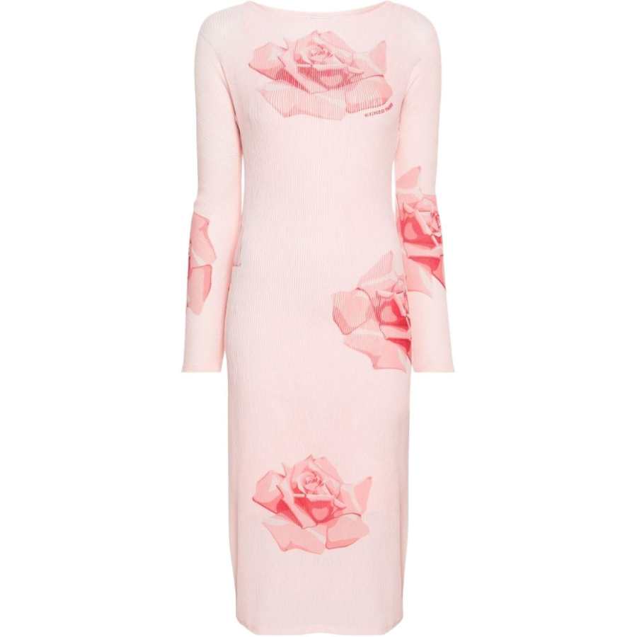 KENZO Plissé Midi Dress