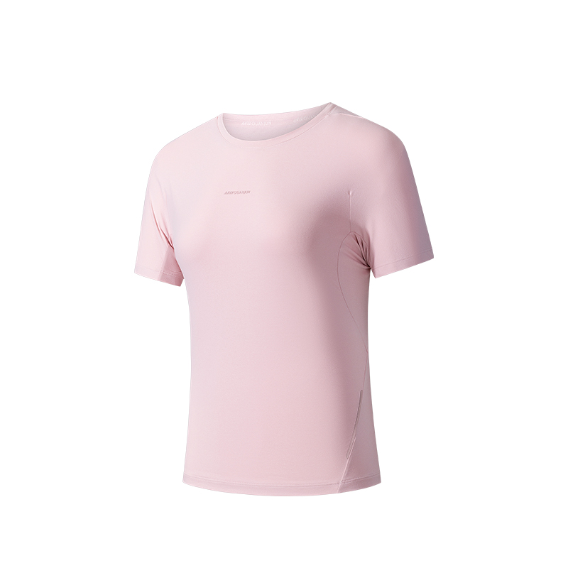 ANTA T Shirts Women's Return Red Crew Neck Moderate Straight Fit