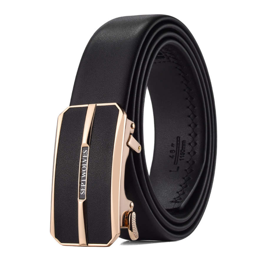 SEPTWOLVES SEPTWOLVES Split Cow Leather Cow Split Leather Belts Men's Width 3.5cm