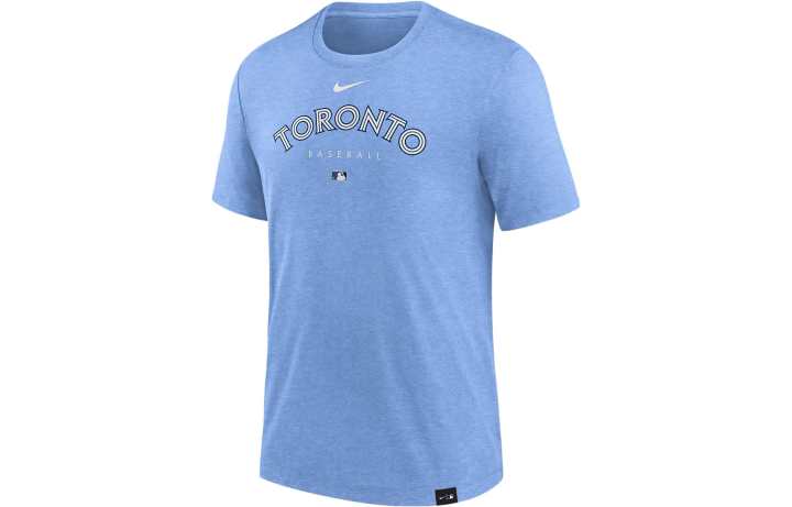Nike Nike T Shirts Men's Sky Blue Crew Neck Moderate Straight Fit