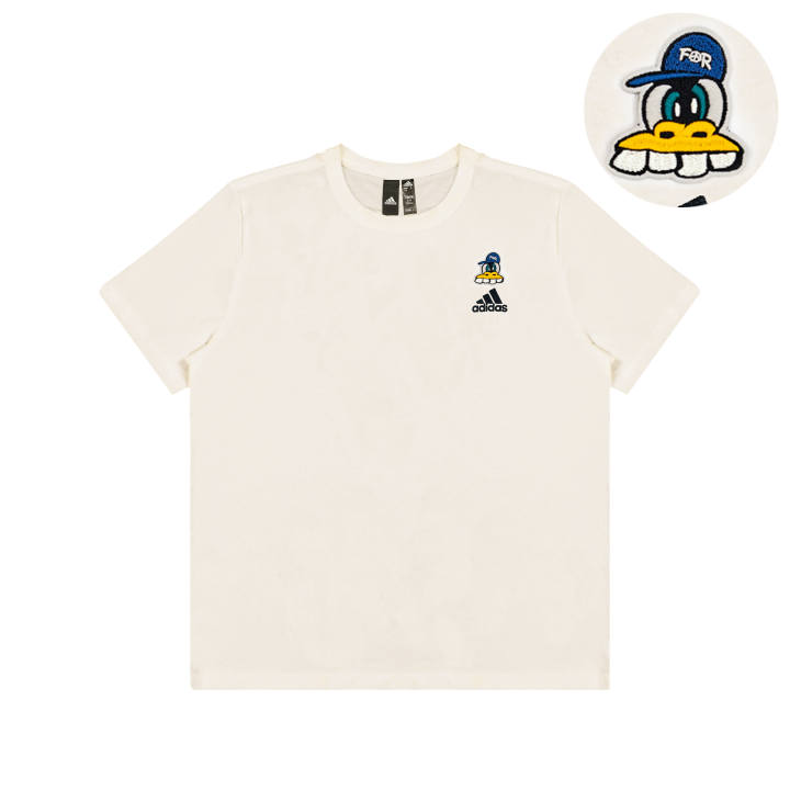 Adidas Adidas Casual Versatile Crew Neck Short Sleeved T Shirts Unisex White