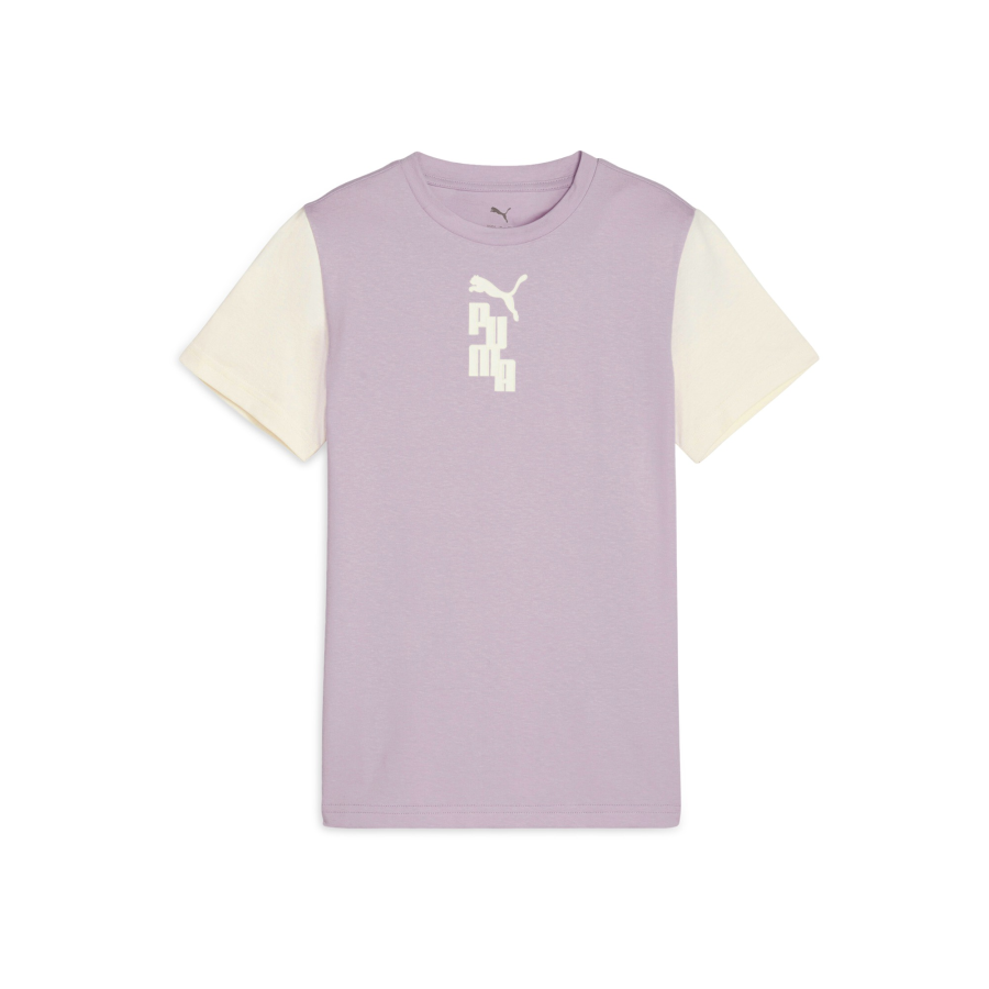 PUMA READY SET BETTER T Shirt Light Purple 60 Teenagers