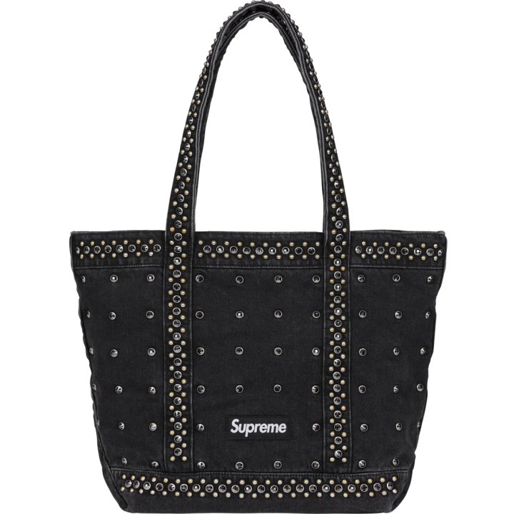 Supreme Supreme Denim Tote Bag, Shopping Bag, Handbag Unisex Black