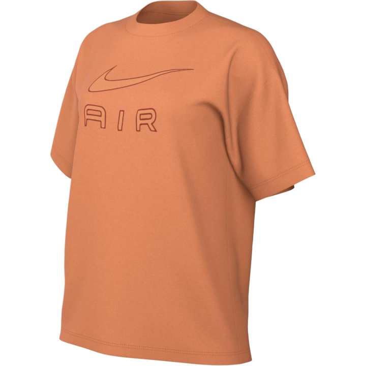 Nike Nike T Shirts Women's Orange Crew Neck Moderate Straight Fit