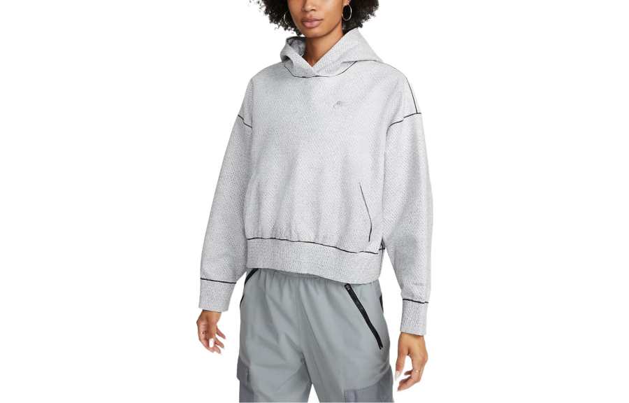 Nike Nike Sweatshirts Women's Light Smoke Gray Hooded Moderate Regular