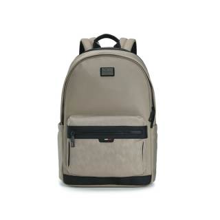 FILA WHITE Fabric, Synthetic Leather Backpack Men's Khaki