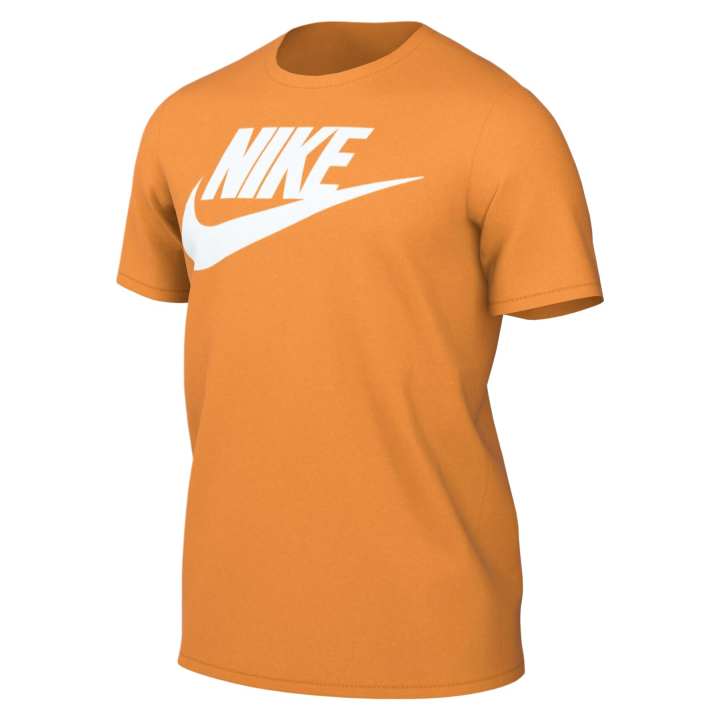 Nike Nike T Shirts Men's Orange Crew Neck Moderate Straight Fit