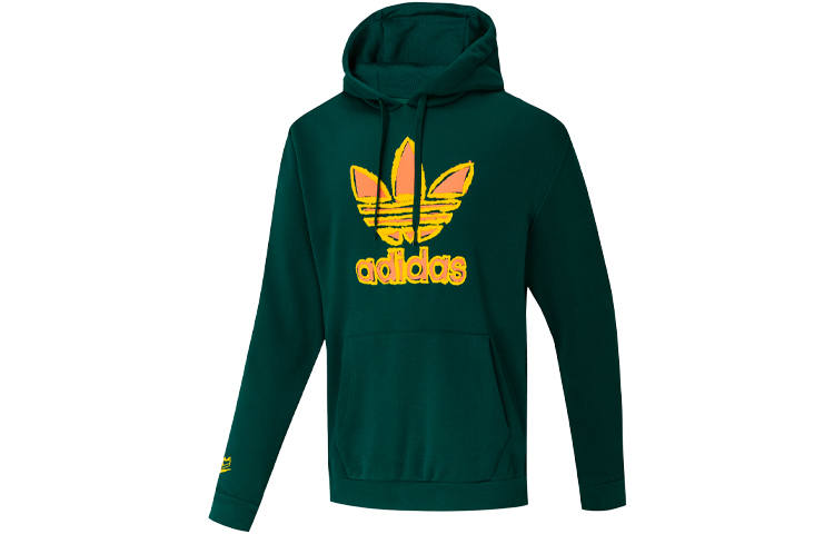 Adidas Originals Large Logo Printing Sweatshirt Men's Forest Green