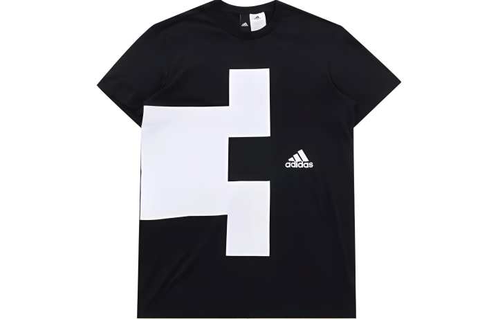 Adidas Adidas T Shirts Men's Black Crew Neck Moderate Straight Fit