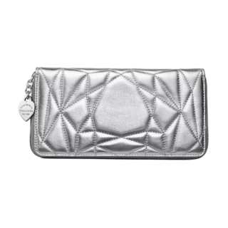TIFFANY & CO. Return To Tiffany Collection Lambskin Wallet Large Women's Silver