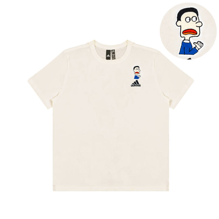 Adidas Adidas Casual Versatile Crew Neck Short Sleeved T Shirts Unisex White