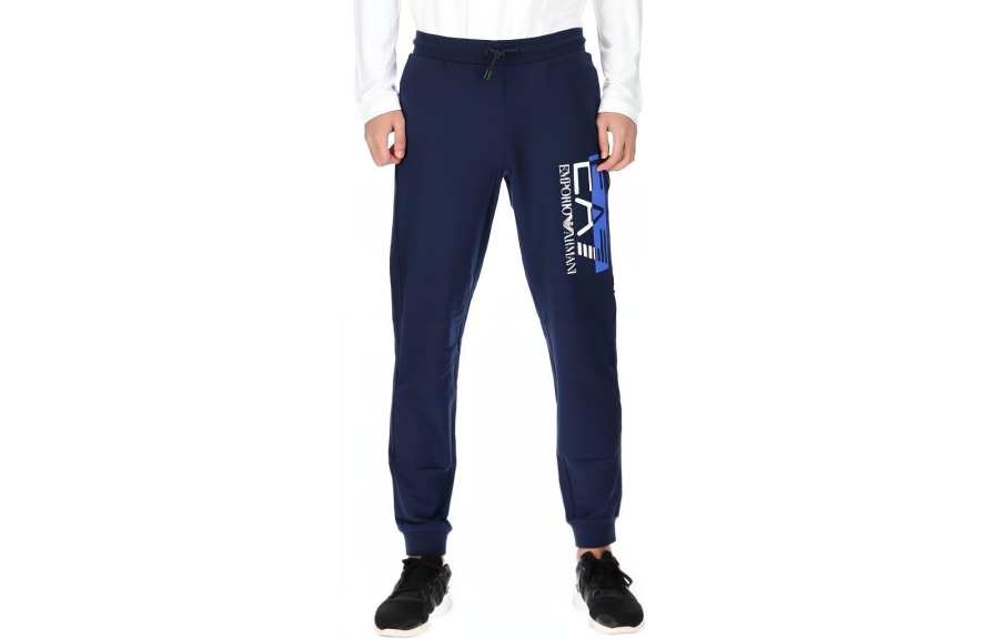 EMPORIO ARMANI Knitted Sweatpants Men's Marine Blue