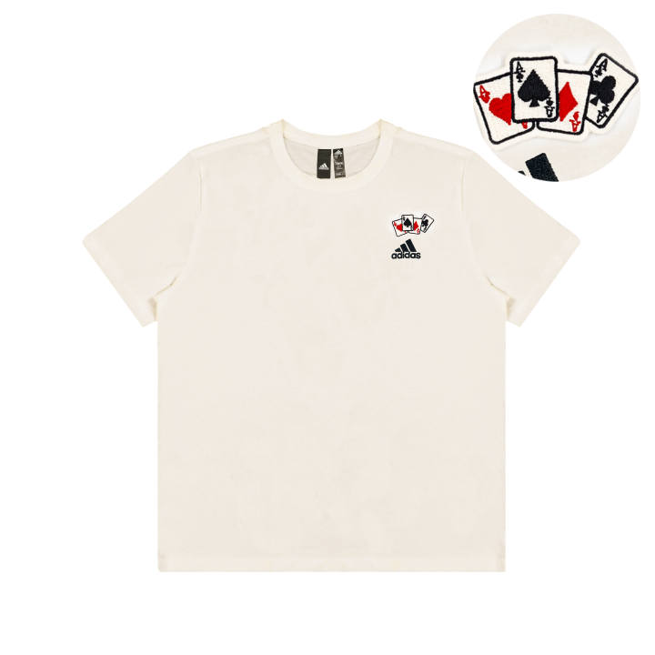 Adidas Adidas Casual Versatile Crew Neck Short Sleeved T Shirts Unisex White