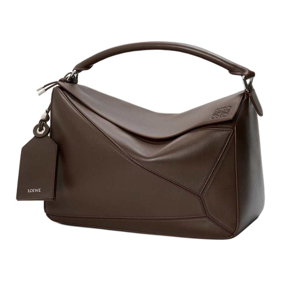 LOEWE Sheepskin Shoulder Bag, Crossbody Bag, Handbag Large Women's Brownie Dark Brown
