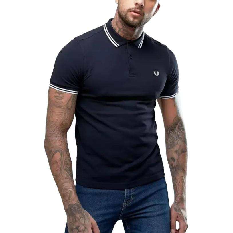 FRED PERRY FRED PERRY Polo Shirt Men's Navy Blue