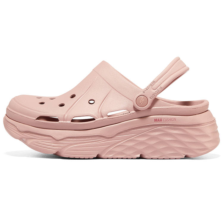 Skechers Max Cushioning Casual Soft Sole Comfortable Monster Bubbles Clogs Women's Pink