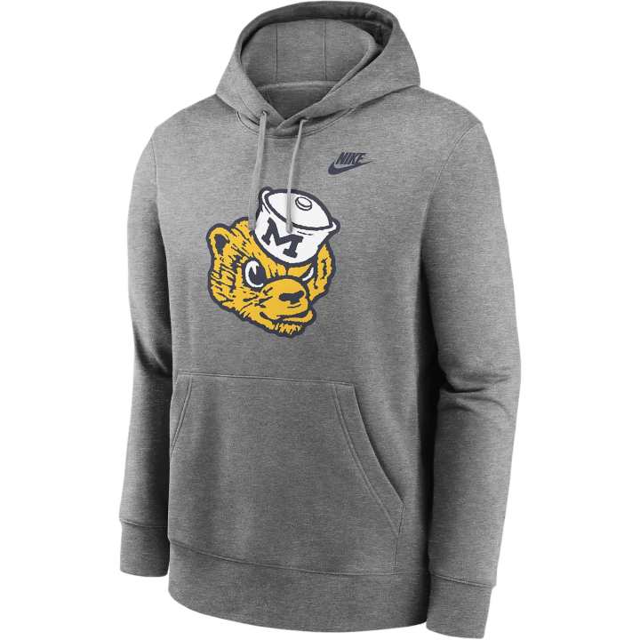 Nike Nike Michigan Wolverines Legacy Club Primary Logo Men's Nike College Pullover Hoodie