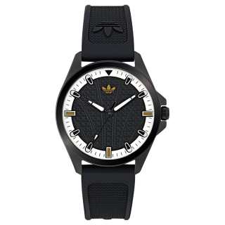 Adidas Originals Wrist Watches Quartz Movement Silicone Strap 40mm Black Dial Unisex ['50', 149262]m Waterproof
