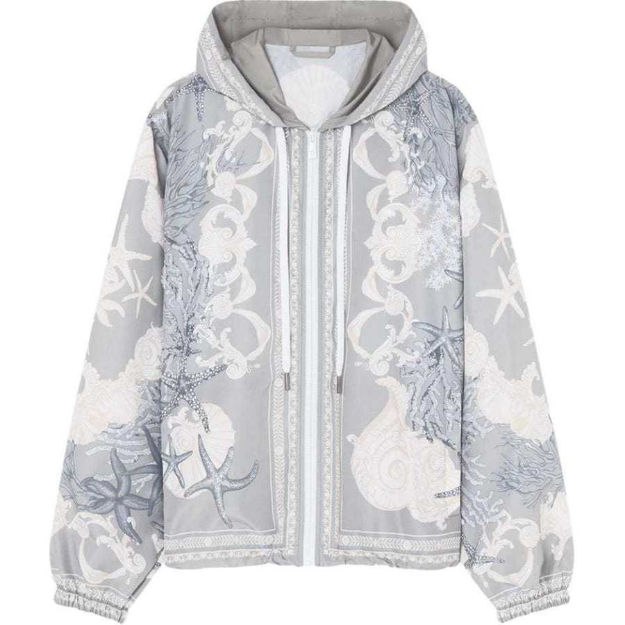 VERSACE VERSACE Barocco Sea Drawstring Hooded Windbreaker