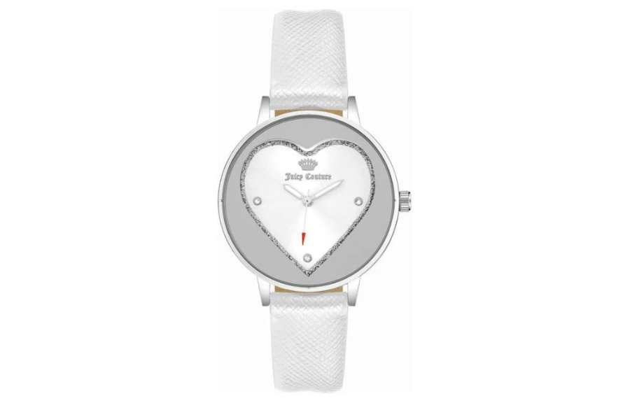 Juicy Couture JUZI Wrist Watches Quartz Movement Artificial Leather Strap 38mm Silver Dial Women's Watch