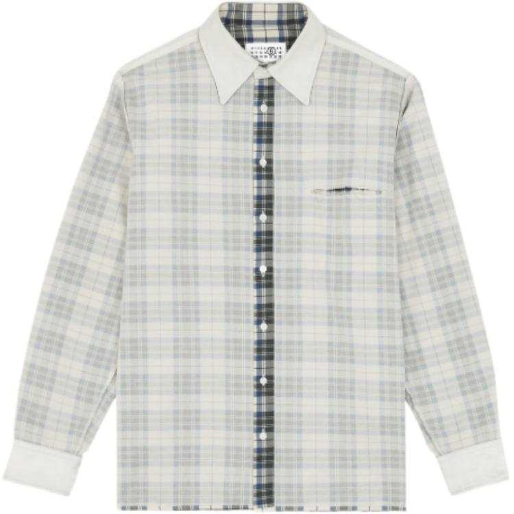 MM6 Maison Margiela Checked Long Sleeved Shirt