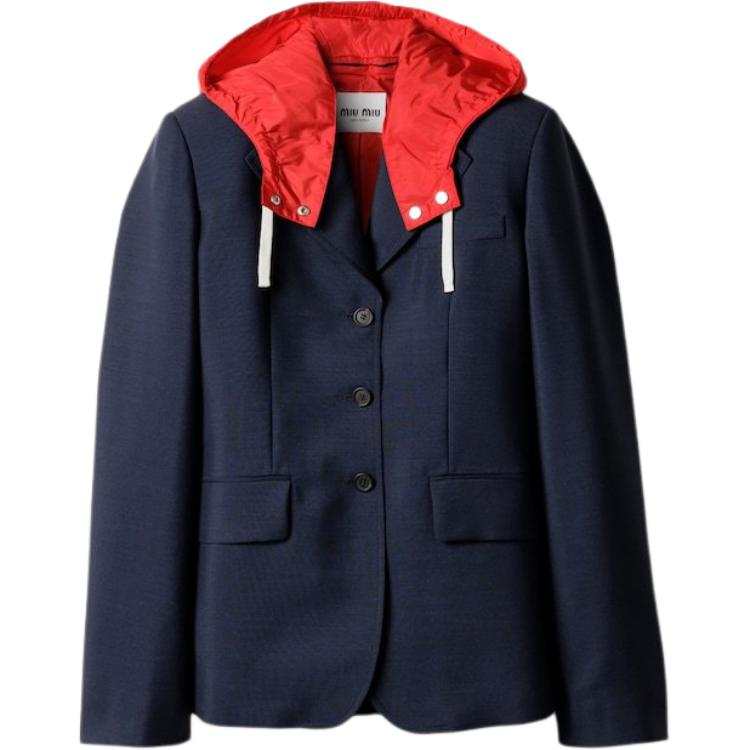 MIU MIU Jackets & Coats Women's Marine Blue