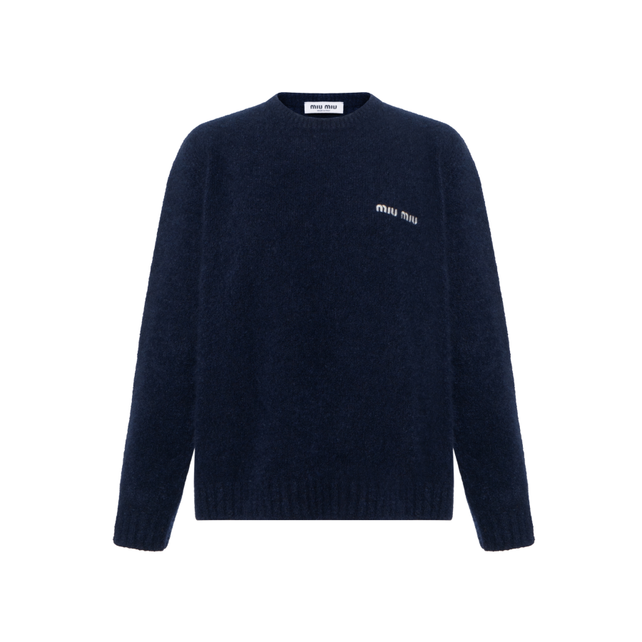 MIU MIU SS24 Knitwear Women's Navy Blue