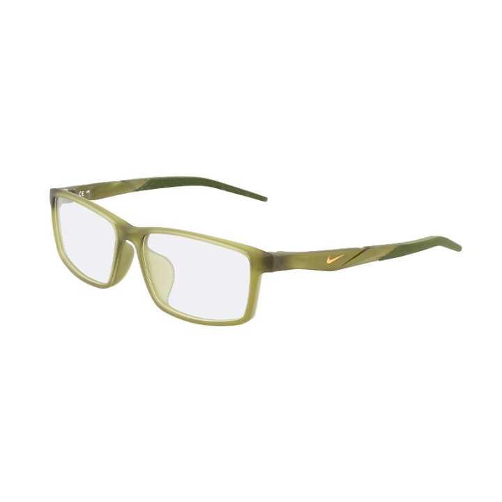 Nike Nike Injection Molded Square Eyeglass Frames Men's Green