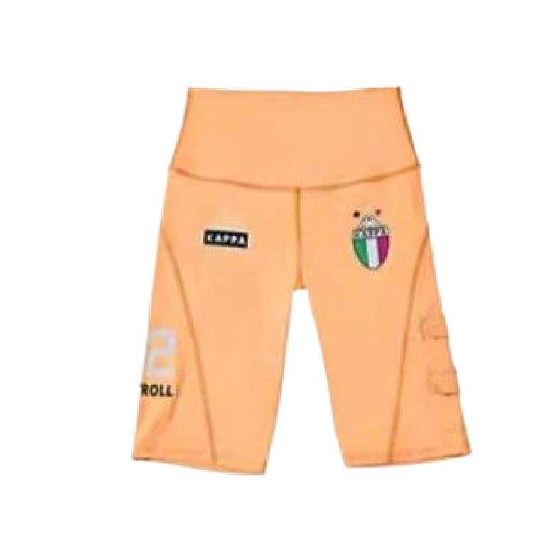 Kappa FW/AW22 Sports Shorts Women's Neon Orange Yellow