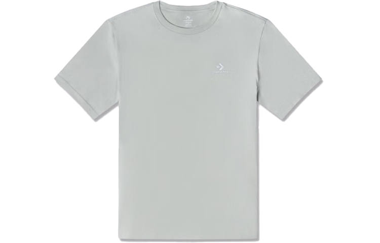 Converse T Shirts Unisex Gray Crew Neck Moderate Straight Fit