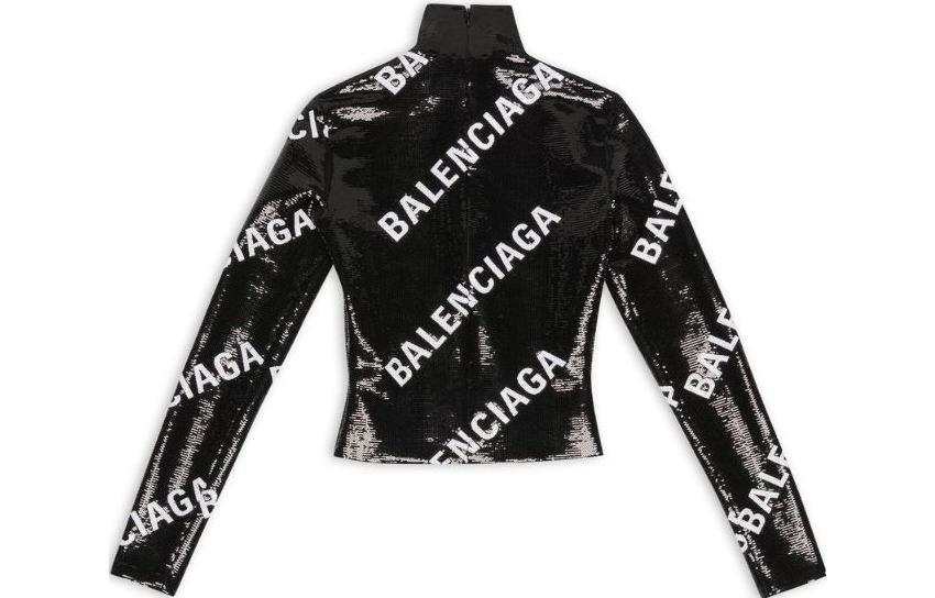 Balenciaga 【Previous Season】all-over logo-print top