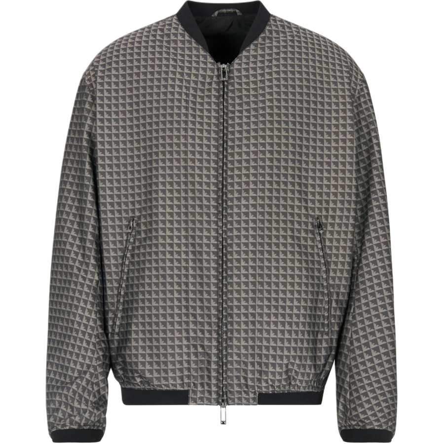 EMPORIO ARMANI FW25 Jackets & Coats Standard Fit Men's Dark Gray