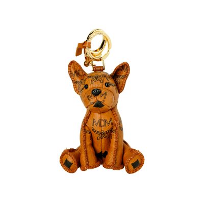 MCM Artificial Leather Charm Keychains Unisex