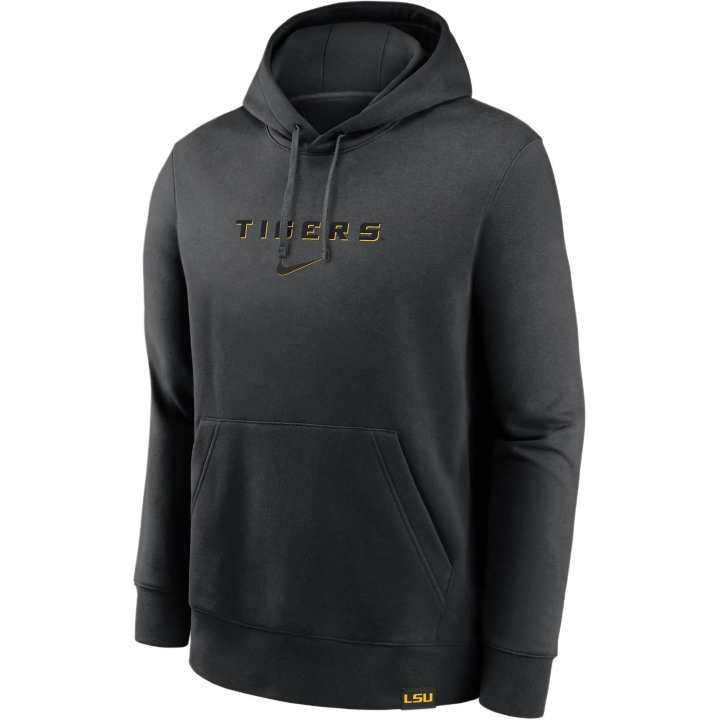 Nike Nike Lsu Tigers Statement Wordmark Lockup Heavyweight Men's Nike College Pullover Hoodie