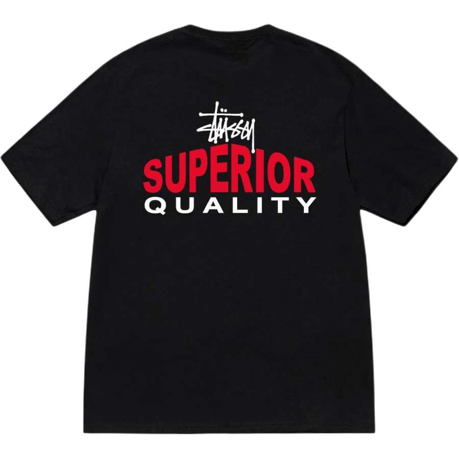 Stussy Superior Quality Crewneck T-Shirt
