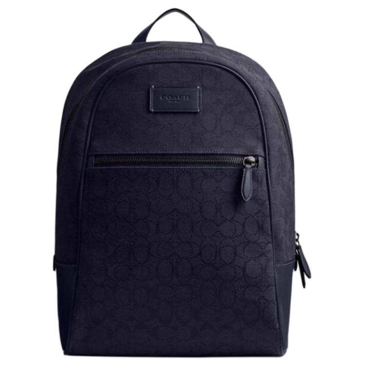 COACH COACH Fabric Backpack Large Men's Midnight Marine Blue
